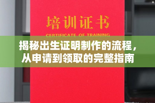潍城揭秘出生证明制作的流程，从申请到领取的完整指南