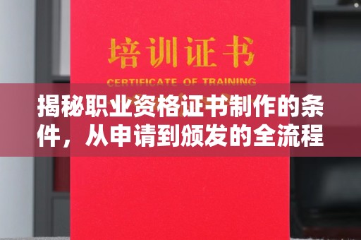 潍城揭秘职业资格证书制作的条件，从申请到颁发的全流程解析